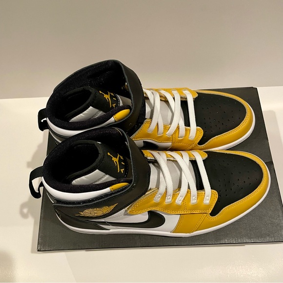 Nike Air Jordan 1 High FlyEase 'Yellow Ochre' Men’s Size 10 NEW - Picture 9 of 15